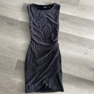 Black and metallic dress